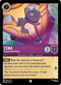 Yzma - Transformed Kitten 59/204 Archazia's Island Non-Foil Disney Lorcana - Image 1