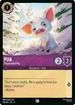 Pua - Disgruntled Pig 59/204 Winterspell Non-Foil Disney Lorcana - Image 1