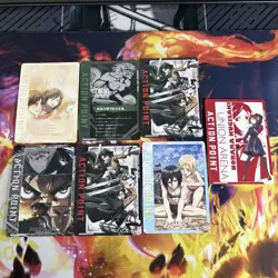 Union Arena - Action Point Cards- 7 Card- Attack on Titan & JJK Nonholo - Image 1