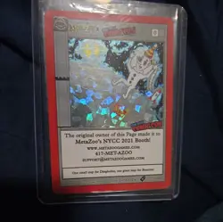 METAZOO x NYCC 2021 Exclusive Holo Promo Card 1777/5000 RARE - Image 1
