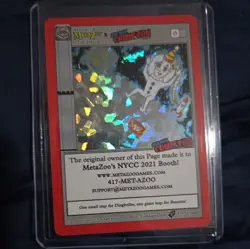 METAZOO x NYCC 2021 Exclusive Holo Promo Card 1777/5000 RARE - Image 3