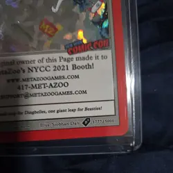 METAZOO x NYCC 2021 Exclusive Holo Promo Card 1777/5000 RARE - Image 4