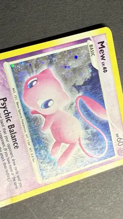 2007 Pokemon Secret Wonders Holo Bleed Error Mew Card #15/132 - Image 5