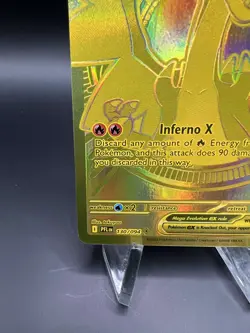 Mega Charizard X ex 130/094 Phantasmal Flames Gold Hyper Rare Pokemon Card - Image 4