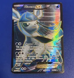Pokemon TCG Glaceon EX Full Art Ultra Rare Holo Card XY Fates Collide 116/124 - Image 1