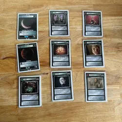 1994 Star Trek TNG Customizable Card Game Lot White Border Data Worf Dr. Crusher - Image 3