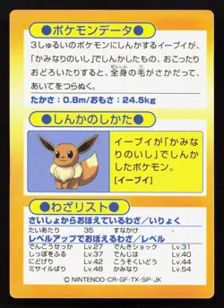 Jolteon Meiji Get Card LP Japanese Pokemon Card TCG - Image 2