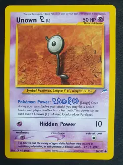 Unown [L] 86/105 - Neo Destiny Set - Pokemon Card - Excellent Condition - Image 1