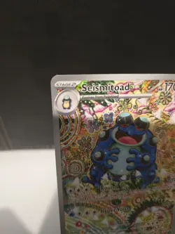 Pokemon TCG Seismitoad 105/071 BLK Full Art Holo 170 HP Water Card Stock - Image 3