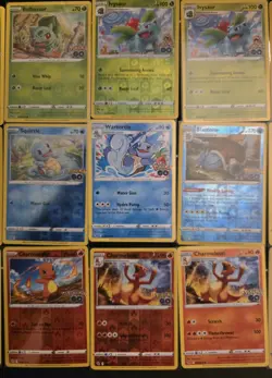Pokemon TCG Pokemon GO Holo Lot - 24 Cards: Charizard, Blastoise, Venusaur - Image 3