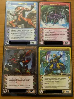 Chaotic Cards Lot of 4 DoP 1st Ed Rares Staluk/Skreeth/Ekuud/Marquis Darini - Image 1
