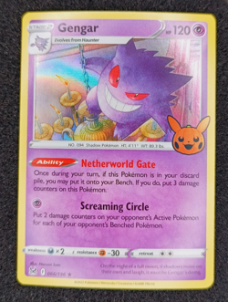 Gengar Trick or Trade Halloween Promo Pumpkin Stamped Pokemon 3 Card LOT - Image 4