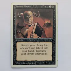 Demonic Tutor, Revised Edition (3ED), MP MTG - Image 1