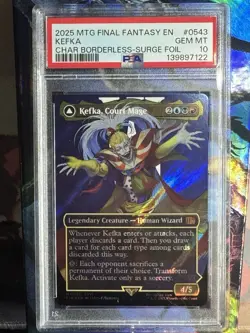 Kefka, Court Mage PSA 10 (Borderless) (Surge Foil) MTG Final Fantasy - Image 1