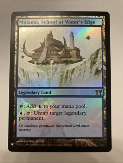 Minamo, School at Water's Edge Magic The Gathering MTG The List Reprints Foil - Image 1
