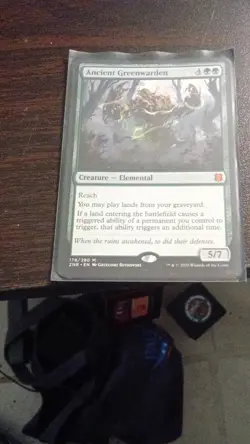 Wizards Ancient Greenwarden Zendikar Rising Mythic Green Creature 5/7 - Image 1