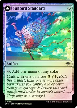 NM Foil Sunbird Standard, MTG, LCI, Magic the Gathering, 262 - Image 1