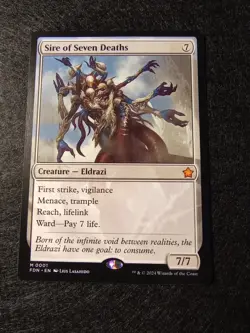 Magic the Gathering Foundations Sire of Seven Deaths 0001 - Image 1
