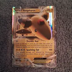 Pokemon Ampharos EX 27/98 XY-Ancient Origins Basic 170 HP Holo Rare Card - Image 1
