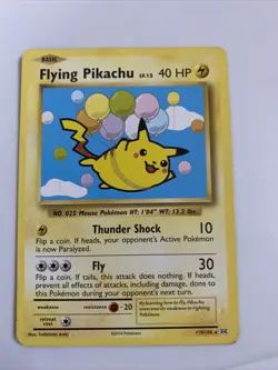 Pokemon TCG Flying Pikachu XY Evolutions 110/108 Regular Secret Rare - Image 1