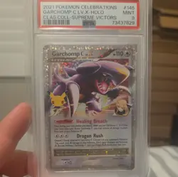 2021 POKEMON CELEBRATIONS CLASSIC COLL #145 GARCHOMP C LV.X-HOLO PSA 9 - Image 1