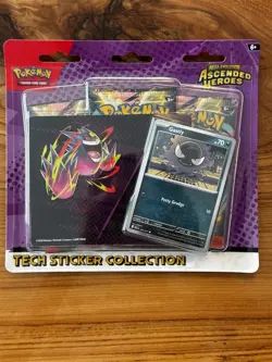 POKEMON TCG MEGA EVOLUTION ASCENDED HEROES TECH STICKER GASTLY FACTORY SEALED A - Image 1