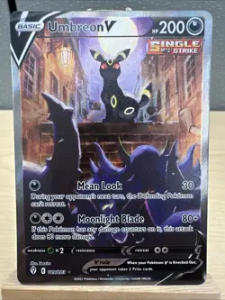 Pokemon TCG Umbreon V Alt Art Holo Ultra Rare Card Evolving Skies 189/203 - NM/M - Image 1