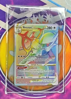 🔥Pokemon Arceus VSTAR Secret 176/172 Swsh09 Brilliant Stars Holo Rainbow Rare👍 - Image 4