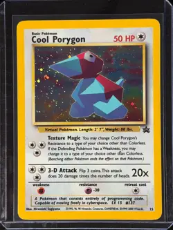 Pokemon TCG Cool Porygon Black Star Promo Holo Foil Near Mint NM - Image 4