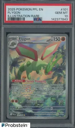 #1 2025 Pokemon PFL EN Illustration Rare #101 Flygon PSA 10 GEM MINT - Image 1