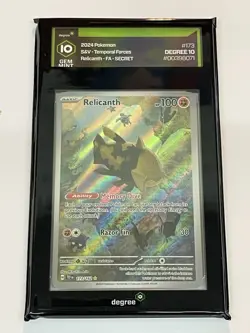 Pokemon 2024 Relicanth Illustration Rare Temporal Forces 173/162 Grade 10 Gem Mt - Image 1