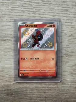 Pokemon SV4.5 Scarlet & Violet Paldean Fates 114/091 Charcadet Shiny Rare NM - Image 1