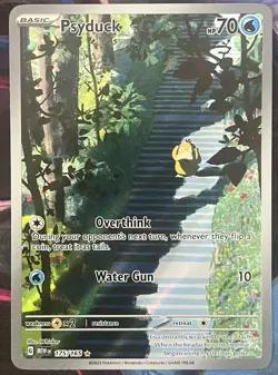 Pokemon TCG Psyduck Scarlet & Violet-151 175/165 Holo Illustration Rare - Image 1