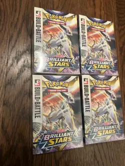 4 X Pokemon SWSH Brilliant Stars Build And Battle Box Sealed Excellent Condition - Image 2