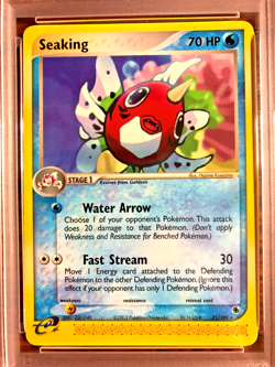 Seaking Regular Rare #21 - PSA EX-MT 6 - 2003 EX Ruby & Sapphire - Pokemon TCG - Image 2