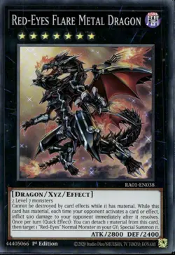Red-Eyes Flare Metal Dragon 1st Ed Super Rare RA01-EN038 Yu-Gi-Oh! - Image 1