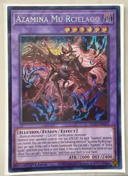 Yugioh! Azamina Mu Rcielago - MP25-EN104 - Prismatic Secret Rare - 1st Edition N - Image 1
