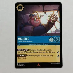 Maurice 152/204 Disney Lorcana The First Chapter Regular Rare Card NM - Image 1