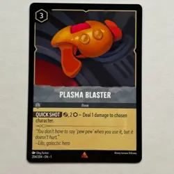 Plasma Blaster 204/204 Disney Lorcana The First Chapter Regular Rare Card NM - Image 1