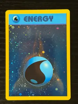 Pokemon League Promo ENERGIZE YOUR GAME Water Energy Card Vintage Played, Worn - Image 1