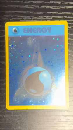 Pokemon League Promo ENERGIZE YOUR GAME Water Energy Card Vintage Played, Worn - Image 2