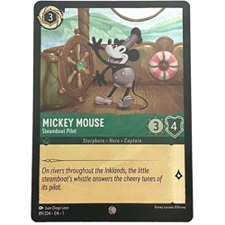 89/204 EN FOIL ⭐ Mickey Mouse Steamboat Pilot | Disney Lorcana card (2023) - Image 1