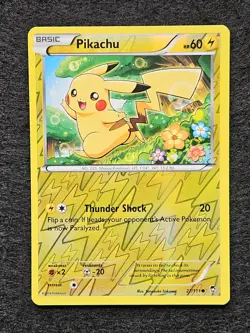 Pikachu Reverse Holo Card 27/111 Pokemon X/Y Furious Fists - Image 1
