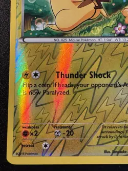 Pikachu 27/111 XY Furious Fists Pokemon Card Reverse Holo Foil Rare Near Mint - Image 5