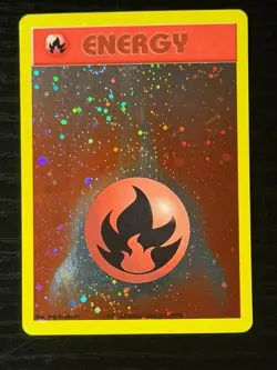 Pokemon League Promo ENERGIZE YOUR GAME Fire Energy Card Vintage Near Mint! - Image 1