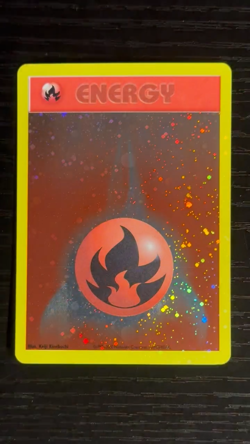 Pokemon League Promo ENERGIZE YOUR GAME Fire Energy Card Vintage Near Mint! - Image 2