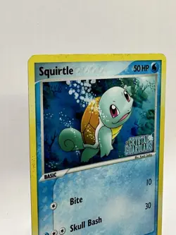 Pokemon TCG Squirtle Card 63/100 EX Crystal Guardians Reverse Holo Stamped LP - Image 2