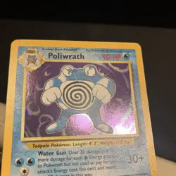 Poliwrath Pokemon Card Holographic Base Set 2 Near Mint Condition 15/130 - Image 2