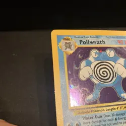 Poliwrath Pokemon Card Holographic Base Set 2 Near Mint Condition 15/130 - Image 3