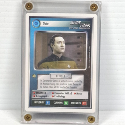 1994 Star Trek CCG Premiere Edition White Border Data Card NM-MT - Image 1